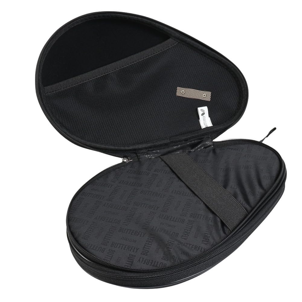 Butterfly Table Tennis Racket Case—Holds 2 Rackets—Hard Full Case, Pro, Gold 63470