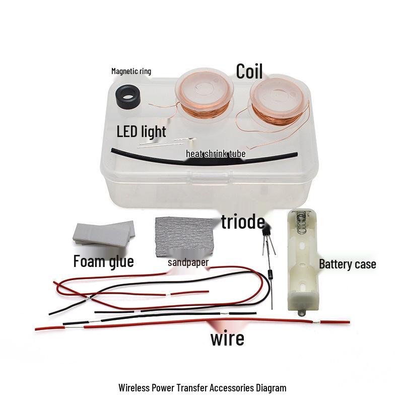 DIY Wireless Electromagnetic Induction Kit: Educational Science Toy for Experiments