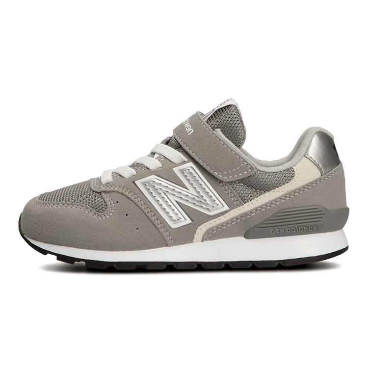 New Balance Nb 996 Fabric Velcro Cushioning Durable Breathable Low Top Running Shoes Classic Gray Kids Sneaker YV996GR3