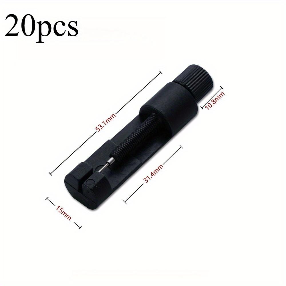 

20 шт. Пластиковые звенья ремешка для часов, регулируемые, с прорезью, браслет-цепочка, инструмент для удаления, регулятор, набор инструментов для ремонта 20pcs чёрный