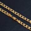 Herren 18K Gold Halskette Mode Herren 18K Gold Halskette Cuban Chain Halskette Für Herren Schmuck Geschenke