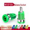 4mm Banana Socket Panel Safety Plug, High Current Terminal Post with 12mm Hole