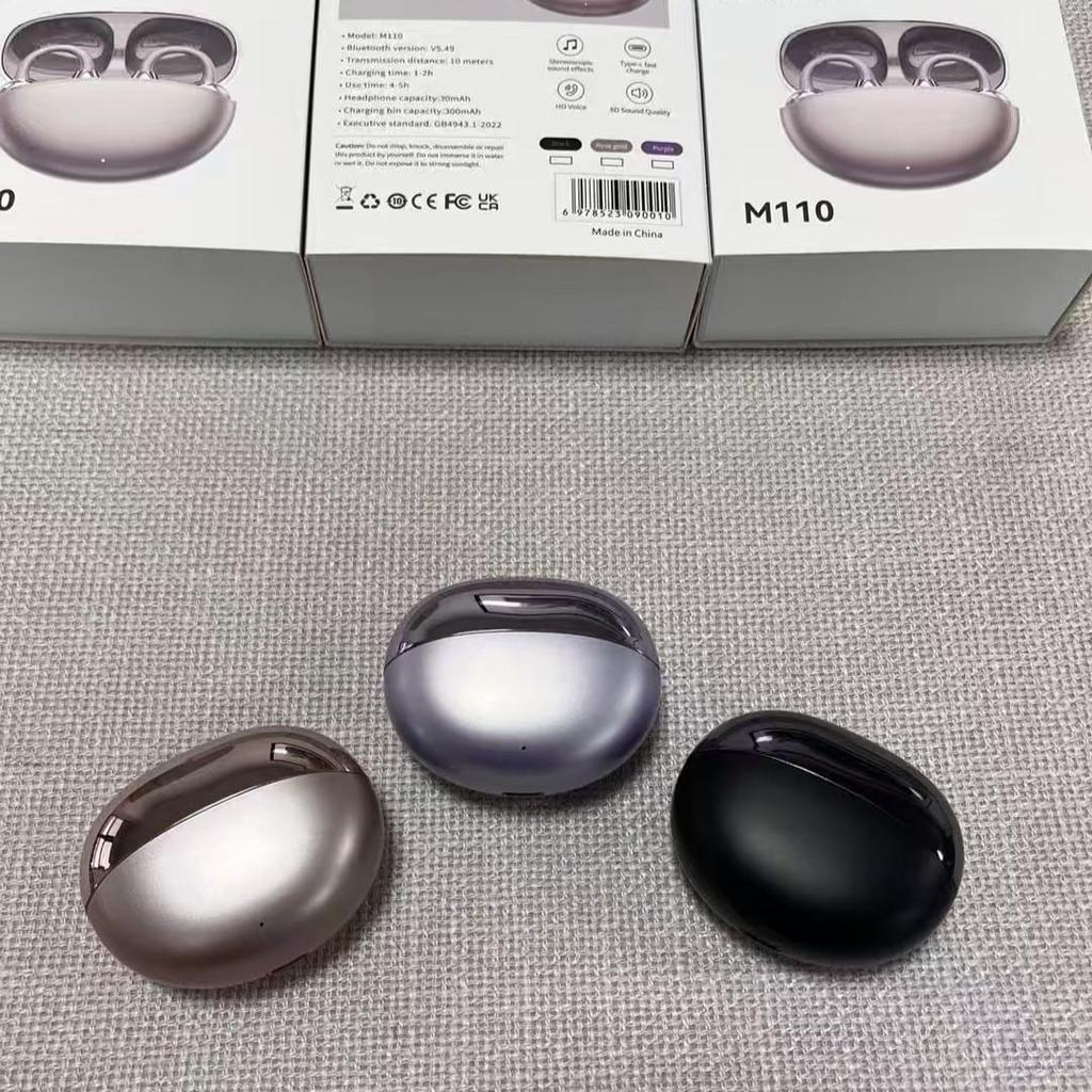 Smart AI Translation Earphones M110, Wireless Ear-clip Design, Painless Long-wear Bluetooth Earbuds