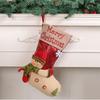 Christmas Santa Claus Big Head Doll socks Three-Dimensional