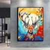 5D DIY Diamond Painting Cross Stitch Colorful Animal Deer Diamond Embroidery Mosaic Wall Art Home Decoration