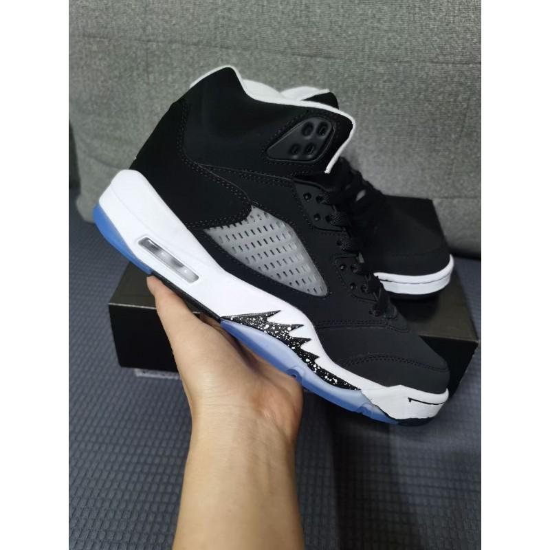 Men Women Basketball Shoes Low Top Synthetic Leather Breathable Outdoor Court Sneakers AJ5 Style