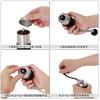 HXDWLKJ Small Mini Coffee Mill, Manual Coffee Grinder, Stainless Steel and Ceramic, Washable, Adjustable Grind Size, Portable Kitchen Grinding Tool Fo