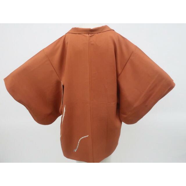 Recycled kimono, haori, haori with string, pure silk, kimono, length 81.5cm, sleeve length 63cm, 25z11-6458 [Recycled kimono, kimono haori,