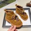 Colorful Tassel Girl's Short Boots  Semester Student Platform Boots  Hanging Beads National Style Children Boots