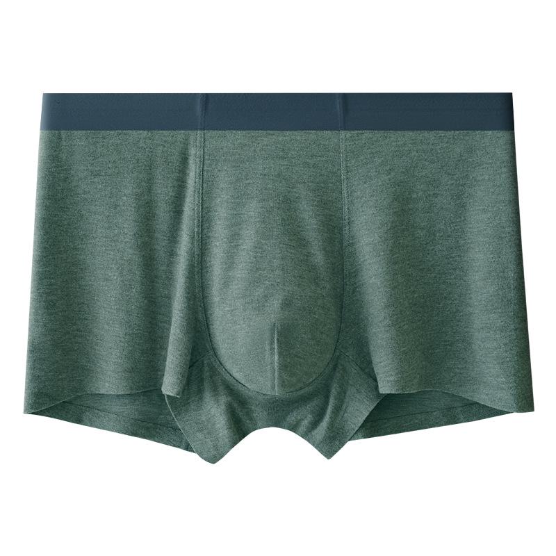 Men's Brushed Seamless Winter Boxer Briefs – Soft, Warm, Antibacterial Silk Trunks