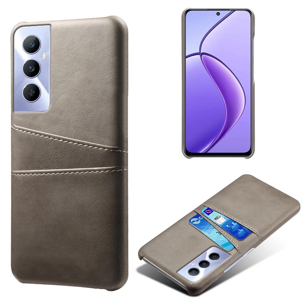 For Realme C65 4G Case Dual Card Slots PU Leather+PC Hard Phone Cover