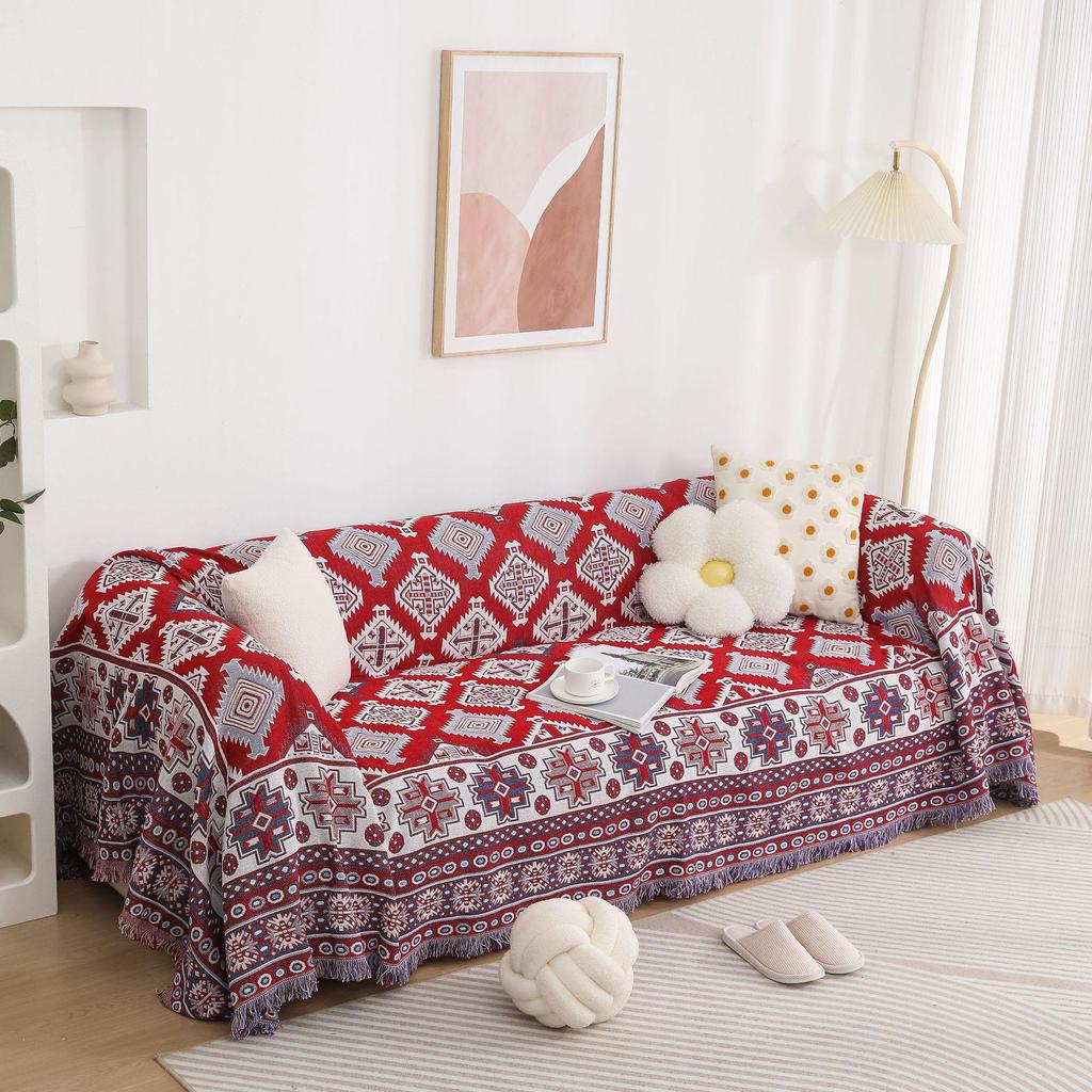 European Sun God Pattern Non-Slip Sofa Cover & Throw Blanket