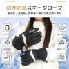 Ski and Snowboard Gloves with 3M Thinsulate Smartphone Waterproof Leash Fleece and Lift Ticket Storage Technology, Compatible, Pockets, Dual-Layer