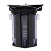 5 in 1 Change Sorter Tube Plastic Manual Change Counter for Employee Retailer Store Hotel Restaurant