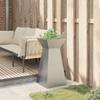 Column Planter Silver 35 X 35 X 73 Cm Stainless Steel