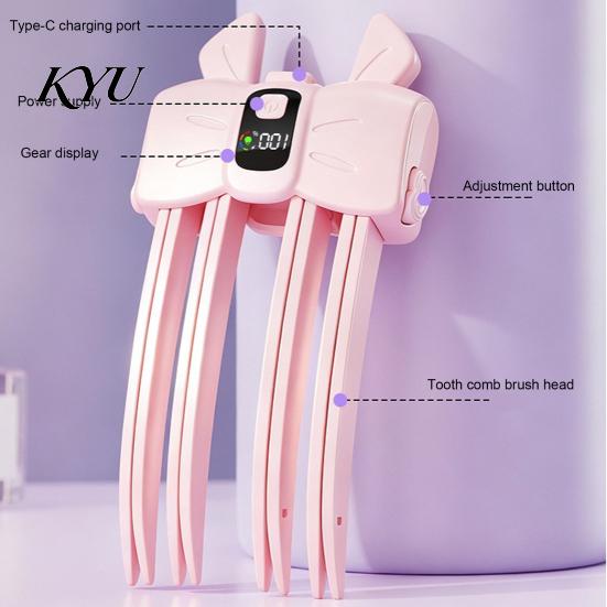Strumento Wireless per Acconciature, Pinzetta Riscaldata per Sollevare le Radici, Display LCD, Volumizzante per Uso Domestico, Elettrico Regolabile a 2 Temperature per Frange, Capelli Lisci Sottili