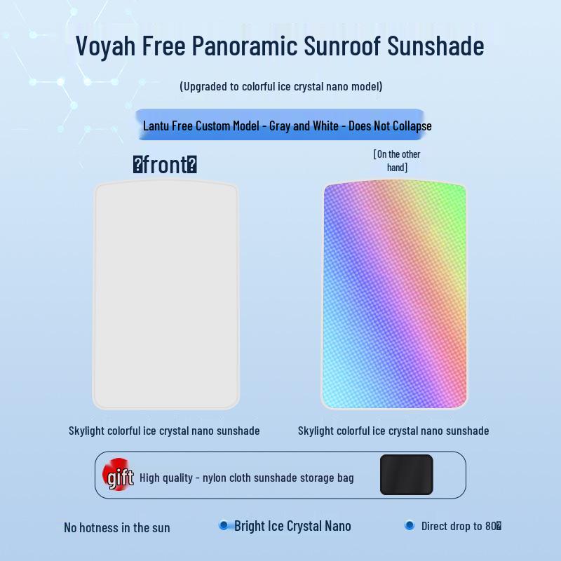 Lantu 2021 FREE Sunroof Ice Crystal Heat Insulation & Privacy Sunshade Board