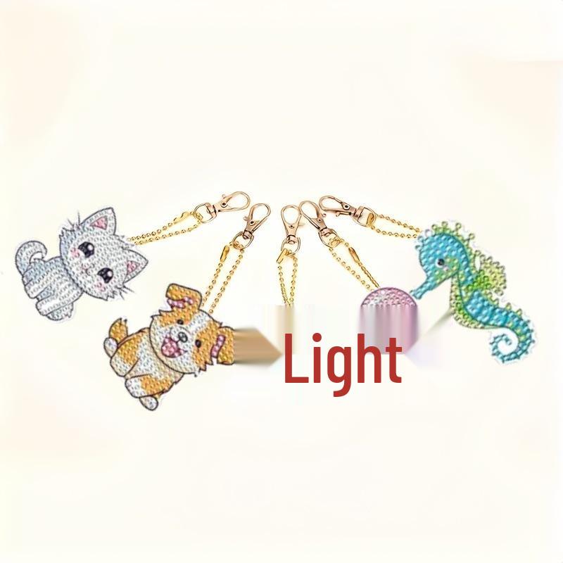2025 New Animal Diamond Painting Keychain: Exclusive Design for Hot Selling; Inquire for Bulk Discounts