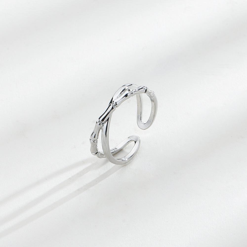 

Трендовые кольца для пар в форме листьев с цирконом, регулируемый размер, модные StyleB