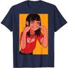 Retro 90er Anime Mädchen Japanisch Kawaii T-Shirt Herren Kleidung Lässig Baumwolle Täglich Vier Jahreszeiten T-Shirts Streetwear Übergroßes T-Shirt