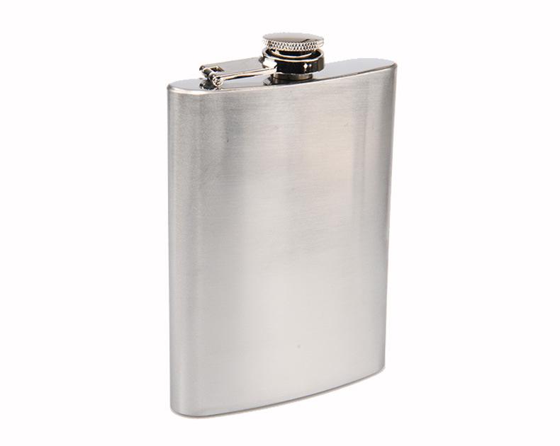 Tragbarer Herren-Hüftflachmann aus 304 Edelstahl, Outdoor-Wasserflasche, 4-10 oz, Lebensmittelqualität