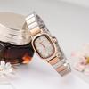 Stylish And Compact Women'S Watch Pointer Type Two-Pin Oval Waterproof Steel Belt Quartz Watch