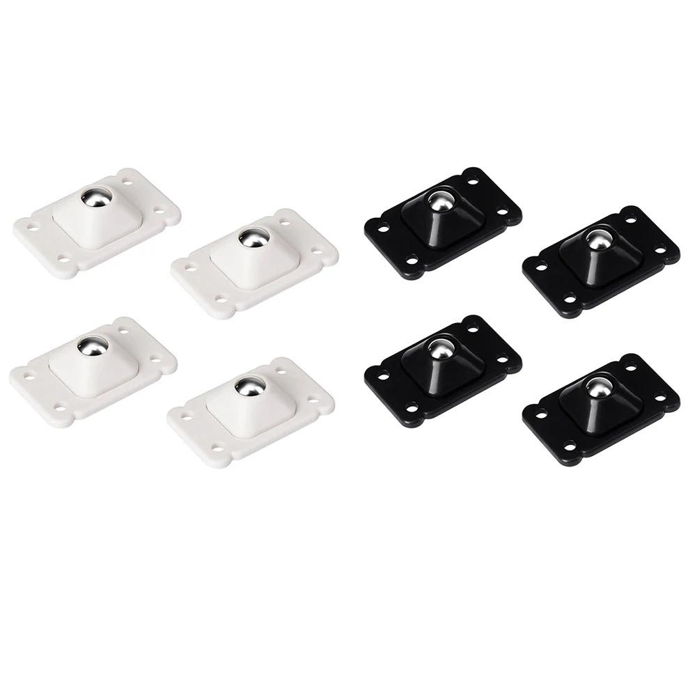4-20Pcs Universal Wheel 360° Rotation Furniture Casters Wheels Duty Stainless Steel Strong Self Adhesive Casters Wheels