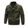 Men's Winter Plus Velvet Thickened Pure Cotton Military Jacket