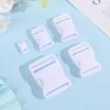 Dual Plastic White Side Release Buckles Backpack Belt Parts Paracord Bracelet Lock Curved Buckle