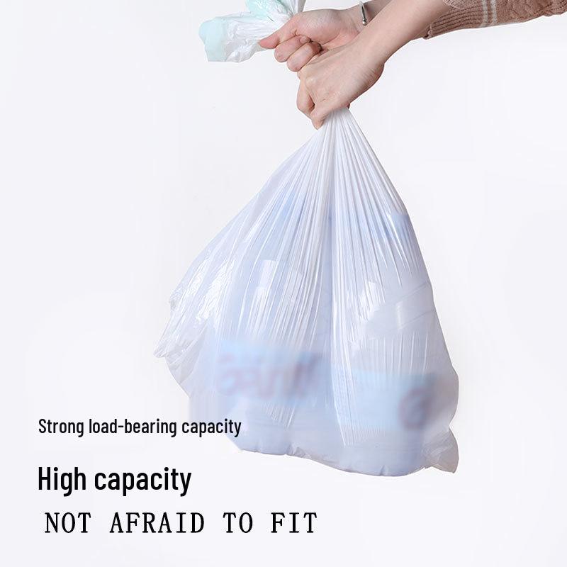 Large Thickened Automatic-Close Drawstring Garbage Bags for Household Use