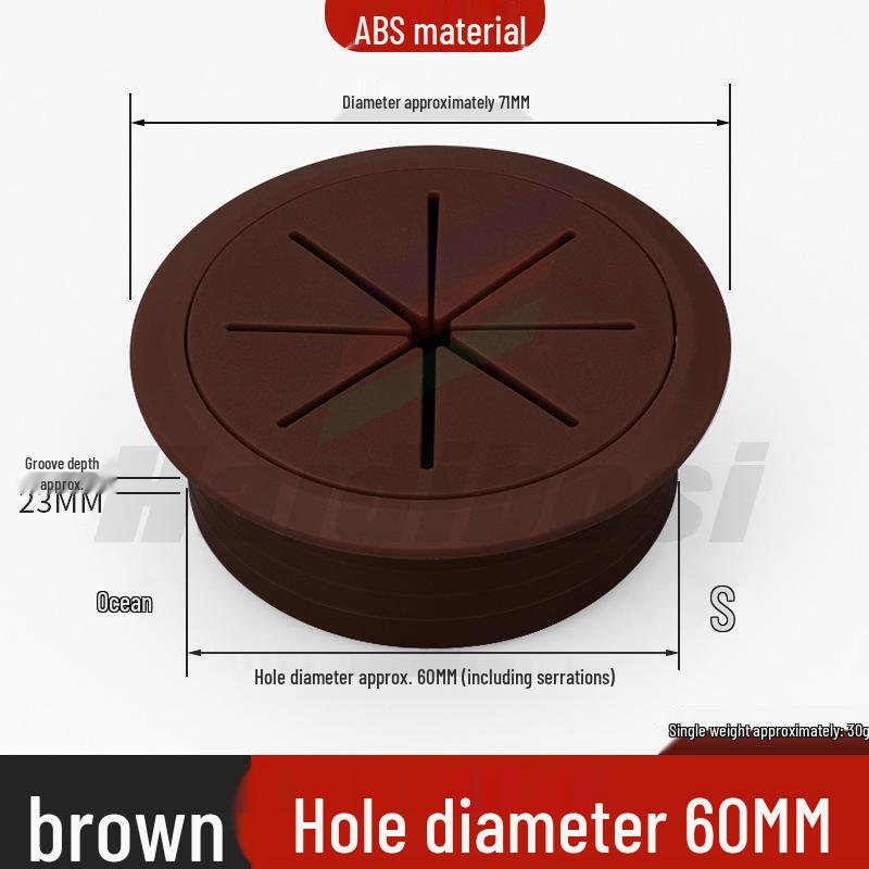 Desktop Decorative Cable Management and Sealing Cover for Desk Cable Holes
