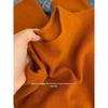 Orange Semi-High Neck Slim Fit Long Sleeve Knitted Sweater for Autumn/Winter