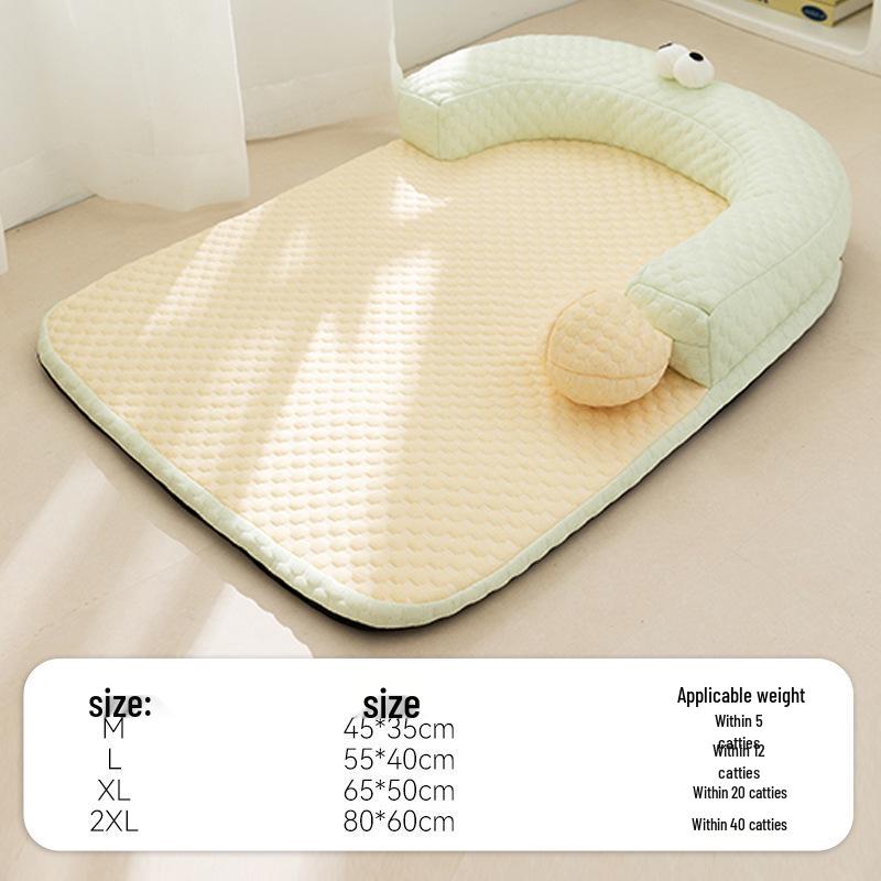 Breathable Removable Dog & Cat Nest: Latex Cushion Sofa Bed, Small Pet Sleeping Pad, Spring/Summer-Ready.