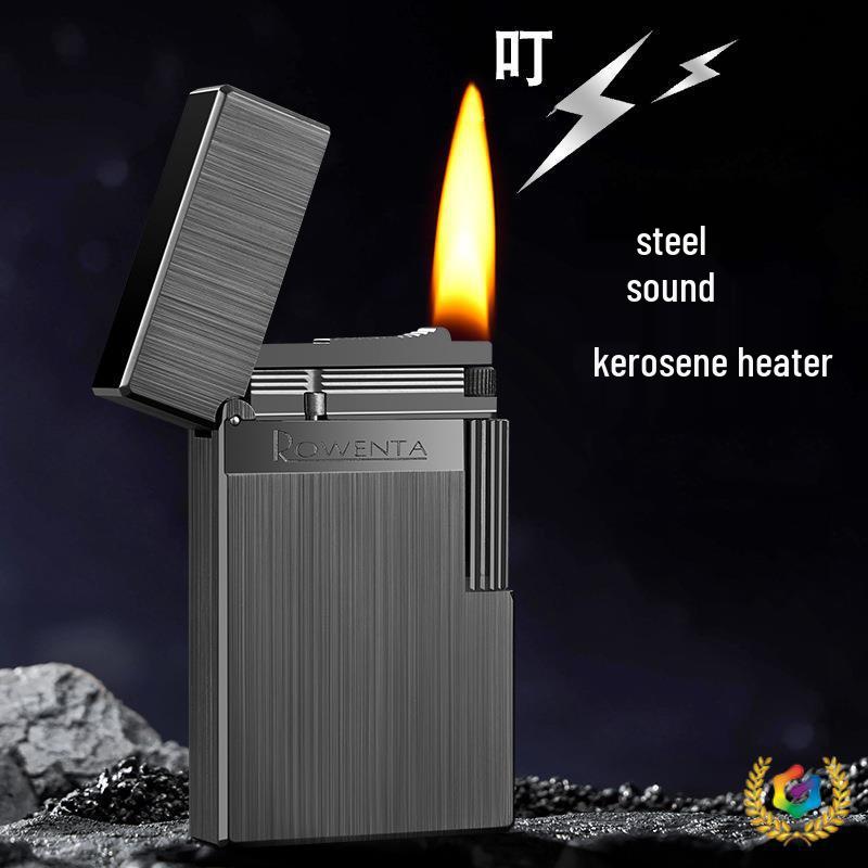 **New Good Luck Retro Flint Lighter**: Creative Side-Slip Ignition with Old-Fashioned Charm