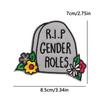 Feminist Good Vibes Embroidery Patch Iron On Positive Empowerment Slogan Fusible Patch for Jacket Vest Uplifting Daily Decor