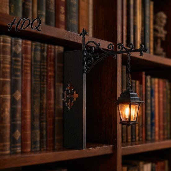 Éclairage d'étagère à livres à l'atmosphère chaleureuse 2 pièces Lanterne de bibliothèque Éclairage décoratif imprimé en 3D Lumières pour étagère de lecture pour les rat de bibliothèque Petit accent