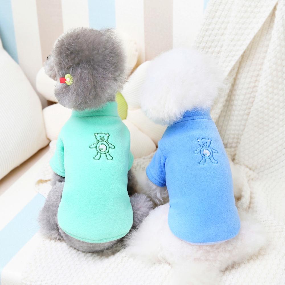 Cartoon Bear Dog Sweater Soft Fleece Puppy Sweatshirt Pullover Jacket Winter Pet Dog Clothes For Cat Teddy Chihuahua Yorkshire