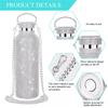 Botella de Agua de Diamante Rhinestone Bling Termo Glitter Botellas Acero Inoxidable Botella de Agua Aislada Regalo