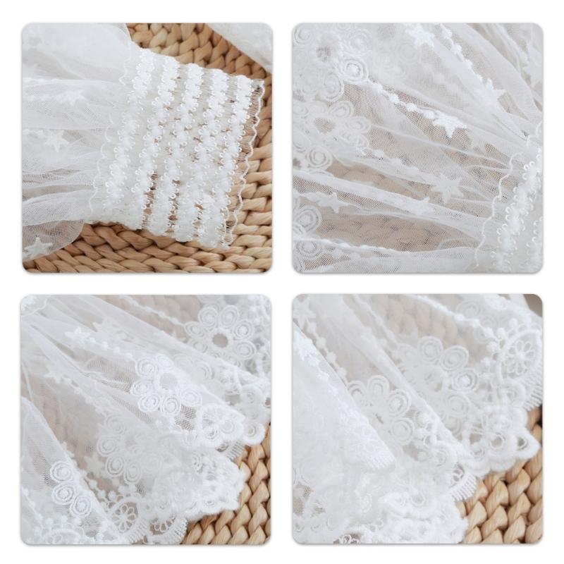 Elegante abnehmbare Spitzenmanschettenärmel für Damen Weiche Baumwollarmstulpen Hochzeiten Partys Tägliche Nutzung Modeaccessoire