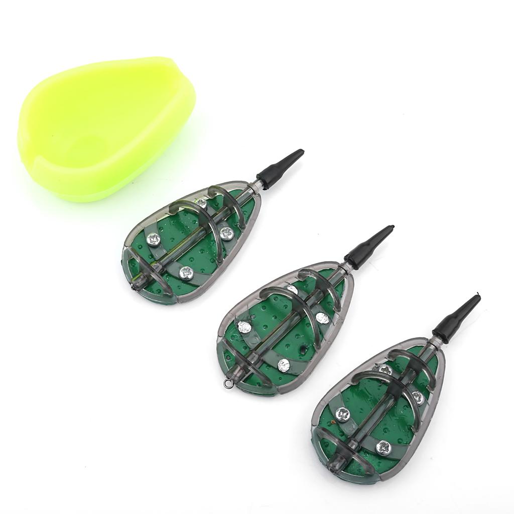 Carp Fishing Baits Feeder Mould Set Device Fishing Feeder Tool 30 40 50 60g Fishing Accessory(30g+40g+50g)