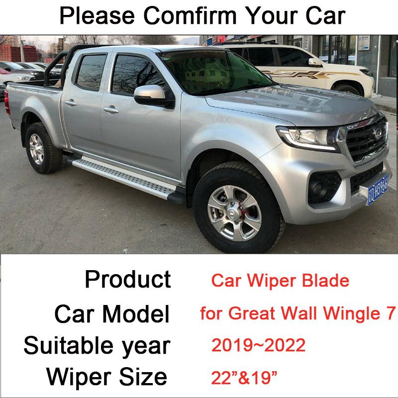 Auto Scheibenwischerblätter für Great Wall Wingle 7    2022 Frontscheibe Rahmenlos Langlebig Gummi Schnee Schaben Zubehör