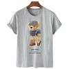 T-shirt Divertente con Stampa Orso Donna Moda Cartone Animato Harajuku Casual T-shirt Femminile Estiva Manica Corta Top T-shirt Unisex Maglietta Unisex