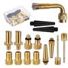 Copper Bicycle Valve Adapter Set Anti-corrosion Sv Av Dv Mtb Mountain Bike Inflator Pump Accessories