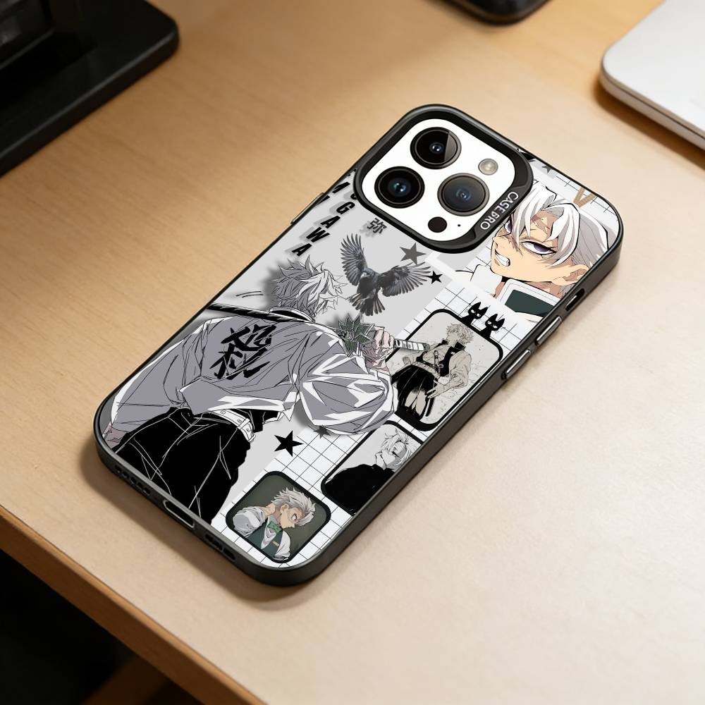 

SS-Sanemi Shinazugawa Phone Case For iPhone 17,16,15,14,13,12,11 Plus,Pro Max,XS,Colored Silver Plated Inside Cover iPhone13PRO