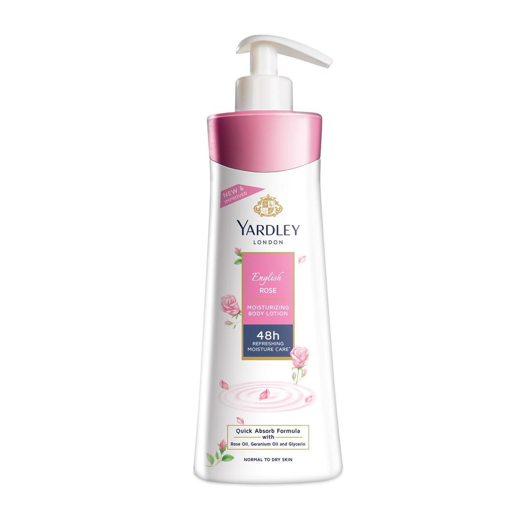 Yardley London English Rose Moisturising Hand And Body Lotion 350ml Pack With 50ml Free For Women