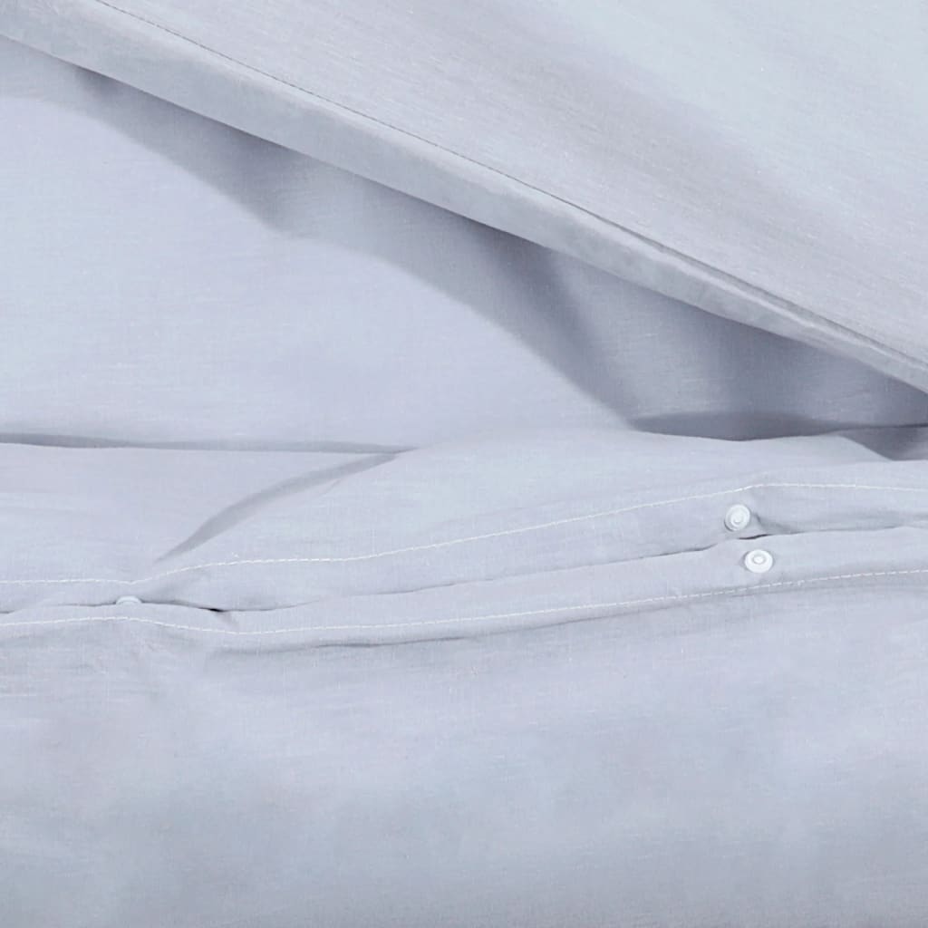Vidaxl Zestaw Pościeli, Szary, 140X200 Cm, Lekka Mikrofibra