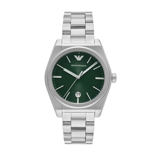 

Emporio Armani Men s Silver Watch NA AR11621