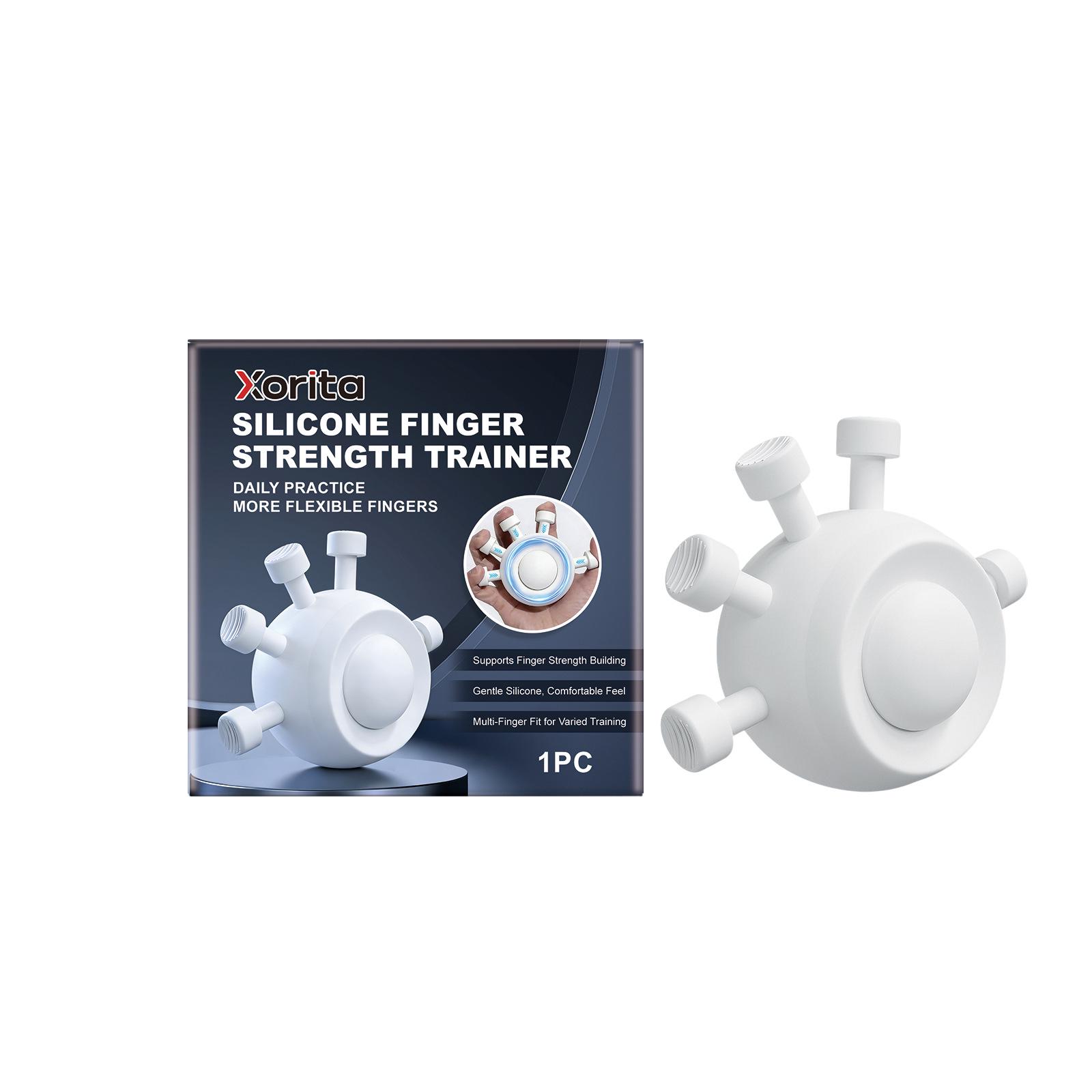 Xorita Ergonomic Silicone Finger Trainer - Comfortable, Portable Multi-Finger Grip