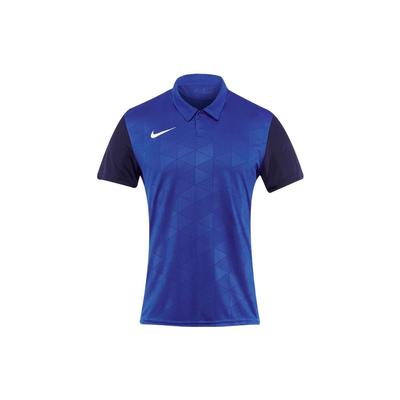 Sports Casual Football Short Sleeve Breathable Polo Shirt Men Tops Blue BV6725-463