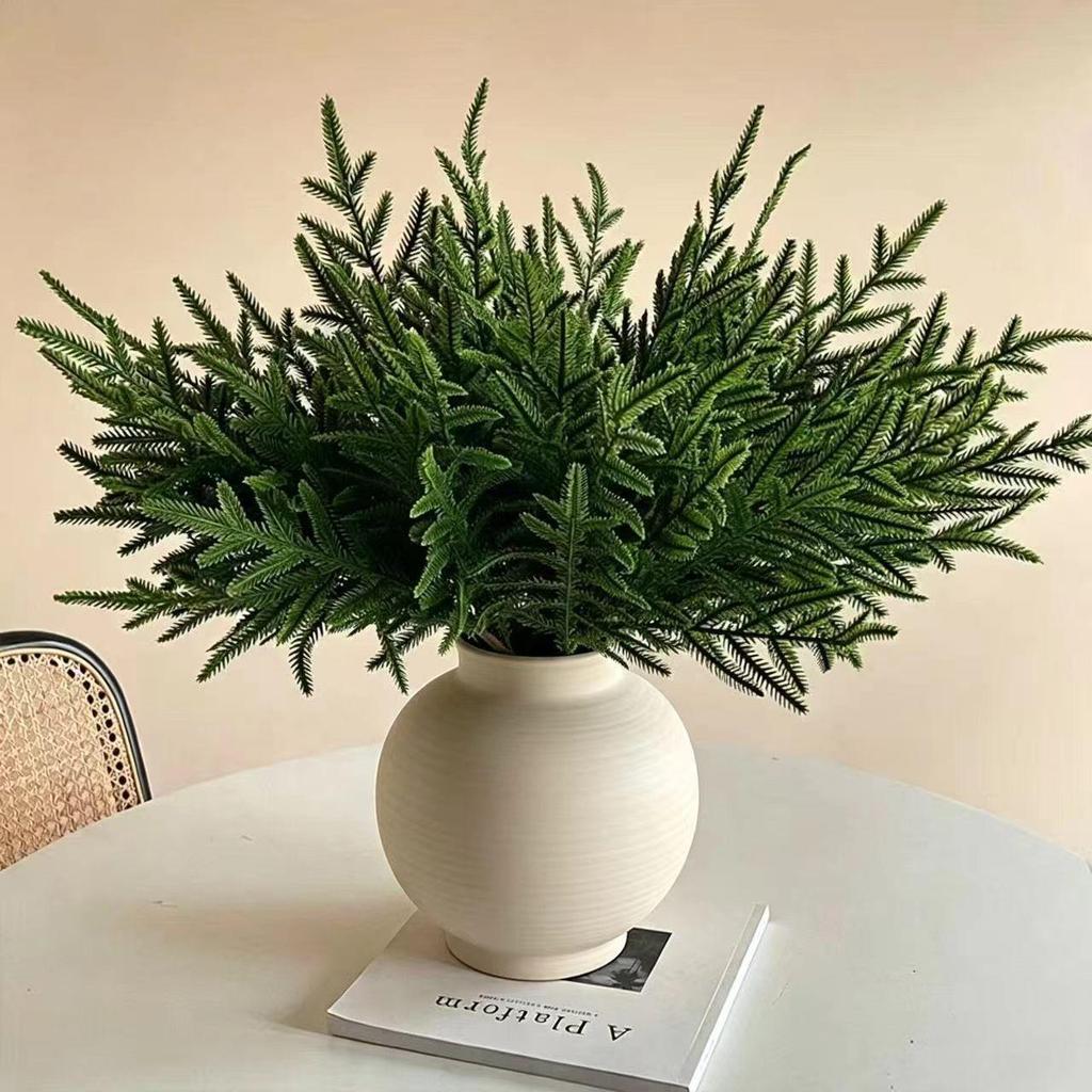 Norfolk Pine Christmas Decoration - Hand-Rolled Plant Simulation